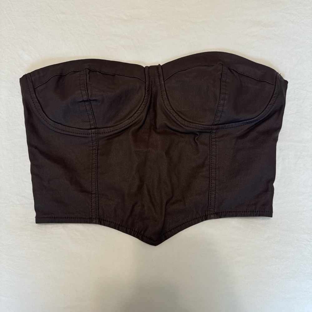Forever21 Women's Brown Bustier Top